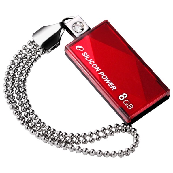 Silicon Power USB flash disk Drive Touch 810, 8GB červený