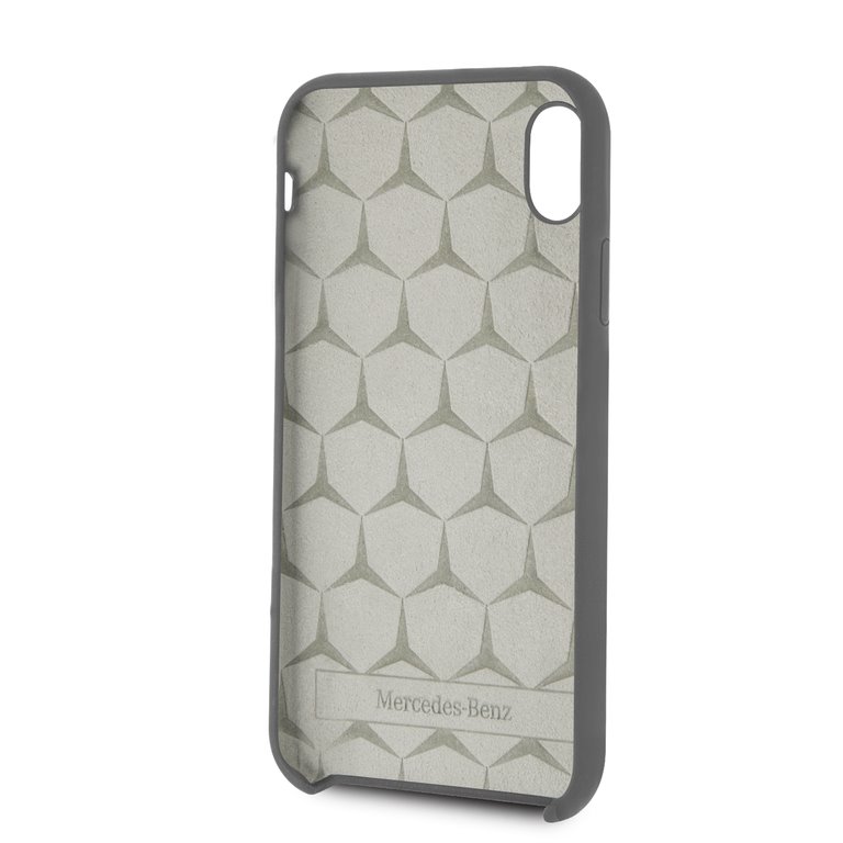Mercedes Lining silikonové pouzdro MEHCI61SILGR pro Apple iPhone XR grey