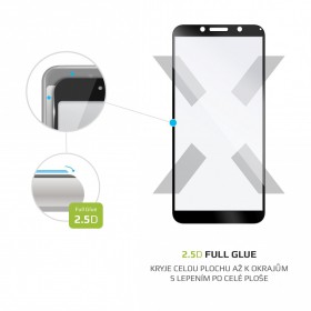 Tvrdené sklo FIXED Full-Cover pre Motorola Moto E6 Play, black