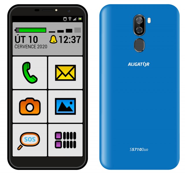 Aligator S5710 Senior Duo 2GB/16GB modrá