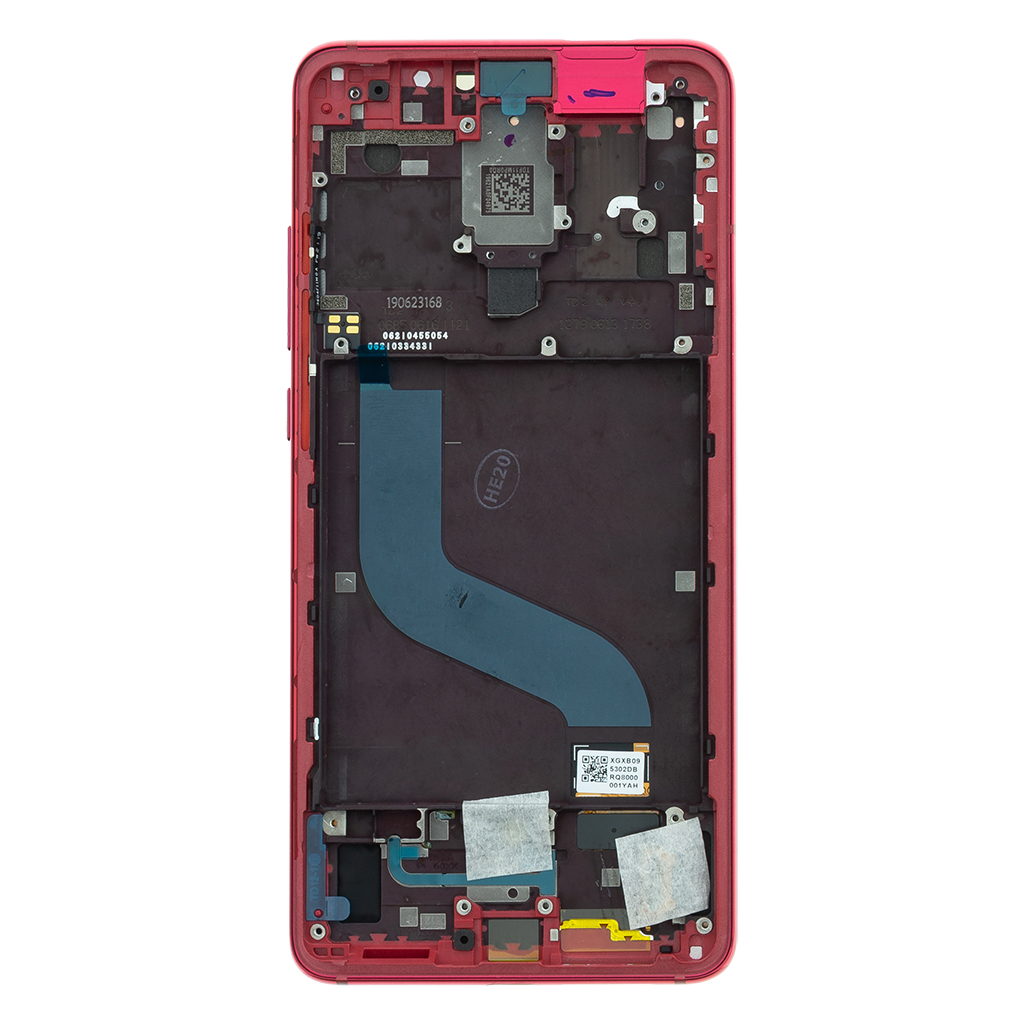 LCD + dotyk + predný kryt pre Xiaomi Mi 9T, red (Service Pack)