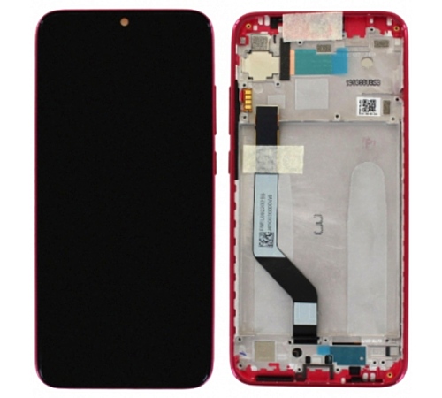 LCD + dotyk + rámček pre Xiaomi Redmi Note 7, red (Service Pack)