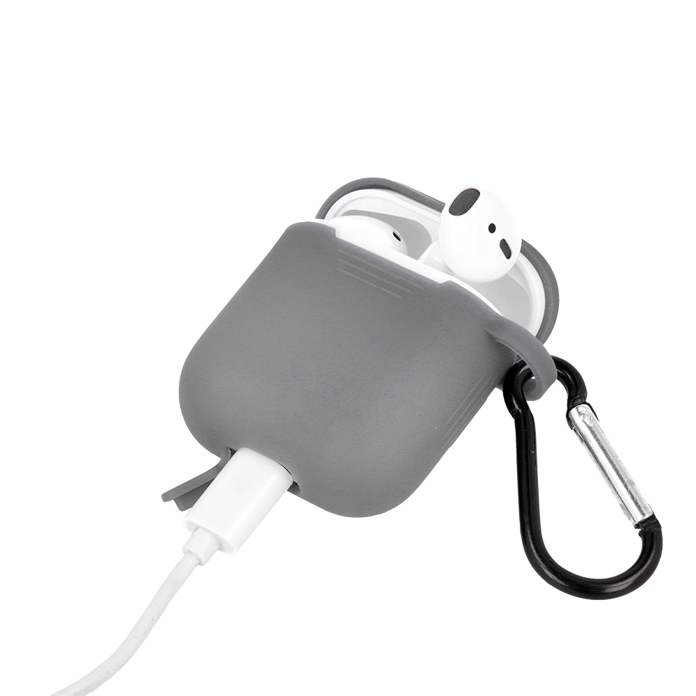 Silikonový kryt pro Apple Airpods, šedá