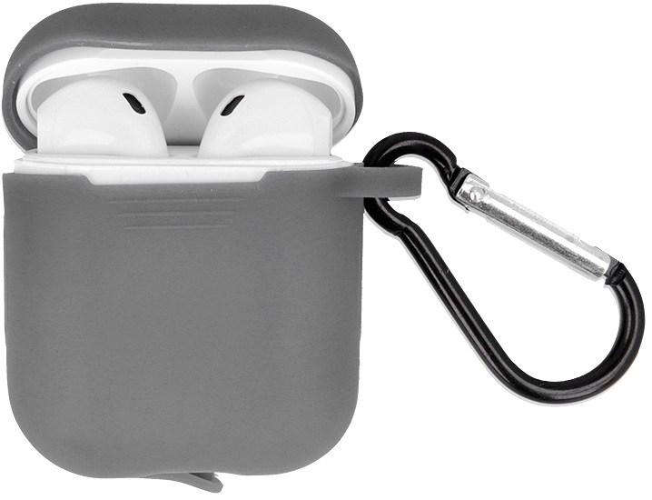 Silikonový kryt pro Apple Airpods, šedá