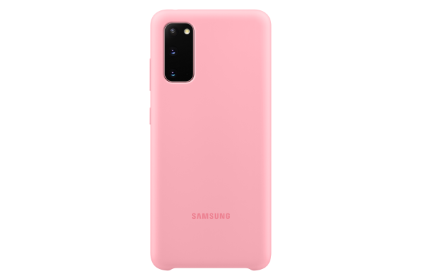 Silikonové pouzdro Silicone Cover EF-PG980TPEGEU pro Samsung Galaxy S20, růžová