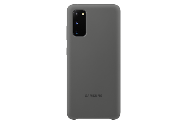 Silikonové pouzdro Silicone Cover EF-PG980TJEGEU pro Samsung Galaxy S20, šedá