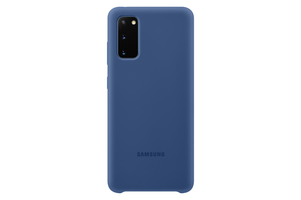 Silikonové pouzdro Silicone Cover EF-PG980TNEGEU pro Samsung Galaxy S20, tmavě modrá