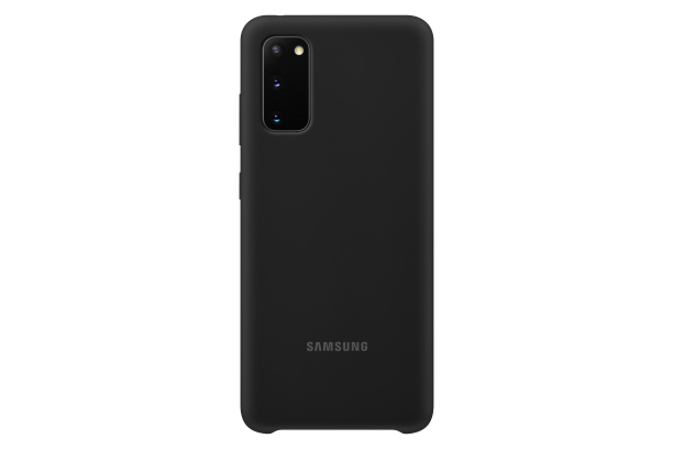 Silikonové pouzdro Silicone Cover EF-PG980TBEGEU pro Samsung Galaxy S20, černá