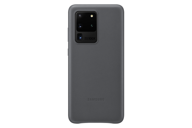 Ochranný kryt Leather Cover pro Samsung Galaxy S20 ultra, šedá