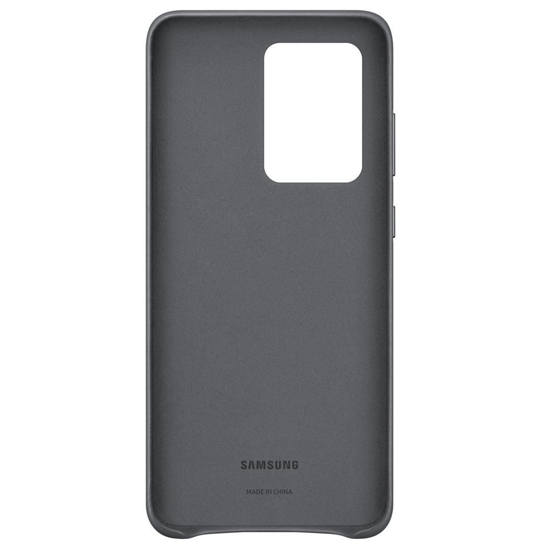Ochranný kryt Leather Cover pro Samsung Galaxy S20 ultra, šedá