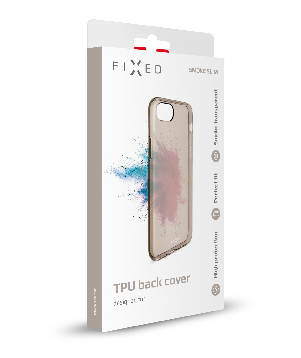 Silikónové puzdro FIXED Slim pre Apple iPhone 7/8 / SE 2020, dymová