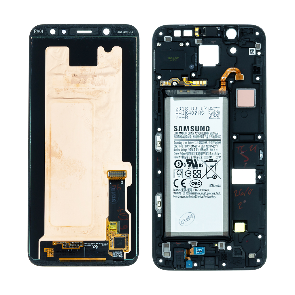 LCD + dotyková doska pre Samsung Galaxy A6 2018, black (New Swap Unit)