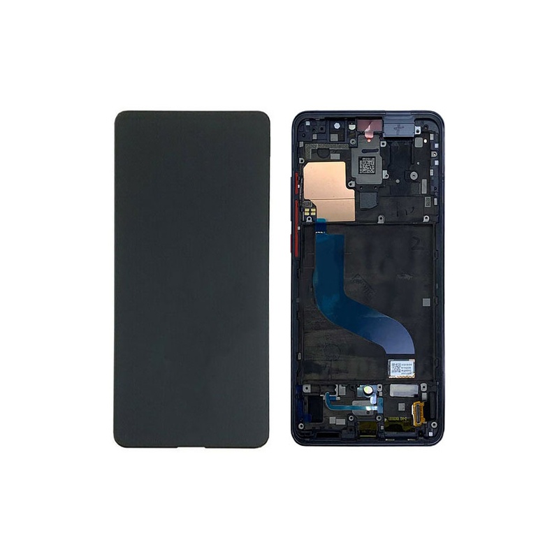 LCD + dotyk + rámček pre Xiaomi Mi 9T, blue gradient (Service Pack)