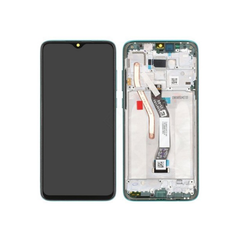 LCD + dotyk + rámček pre Xiaomi Redmi Note 8 Pro, pearl white (Service Pack)