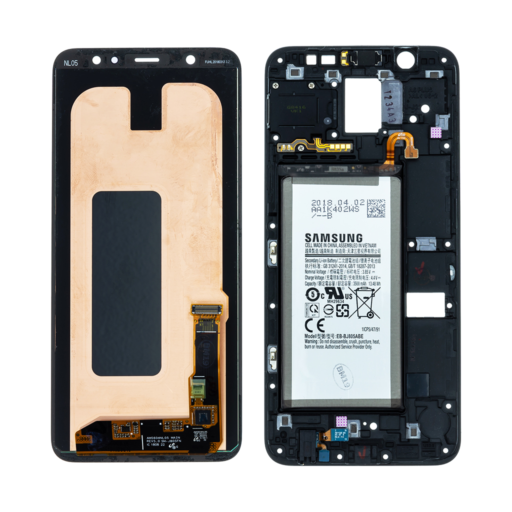 LCD + dotyková doska pre Samsung Galaxy A6 + 2018, black