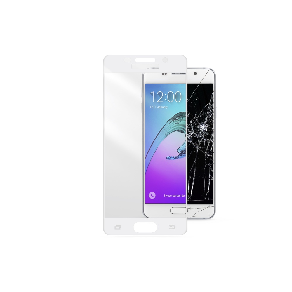 Ochranné tvrdené sklo pre CellularLine Capsule pre Samsung Galaxy A5 2016, biele