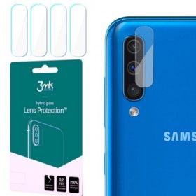 Hybridné sklo 3mk Lens ochrana kamery pre Samsung Galaxy A50, A30S, 4ks