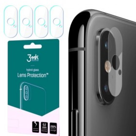 Hybridné sklo 3mk Lens ochrana kamery pre Apple iPhone X, 4ks