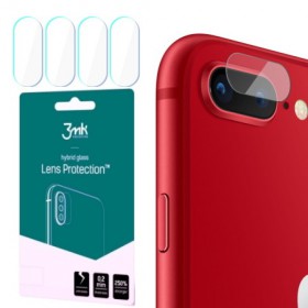 Hybridné sklo 3mk Lens ochrana kamery pre Apple iPhone 7 Plus / 8 Plus, 4ks