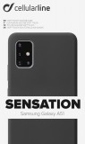 Ochranný silikonový kryt Cellularline SENSATION pro Samsung Galaxy A51, černý