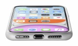 Ochranný silikonový kryt Cellularline Sensation Metallic pro Apple iPhone 11, stříbrný