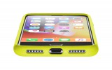 Ochranný silikonový kryt CellularLine SENSATION pro Apple iPhone 8/7/6, limetkový neon