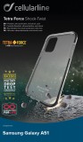 Puzdro CellularLine Tetra Force Shock-Twist pre Samsung Galaxy A51, transparentná