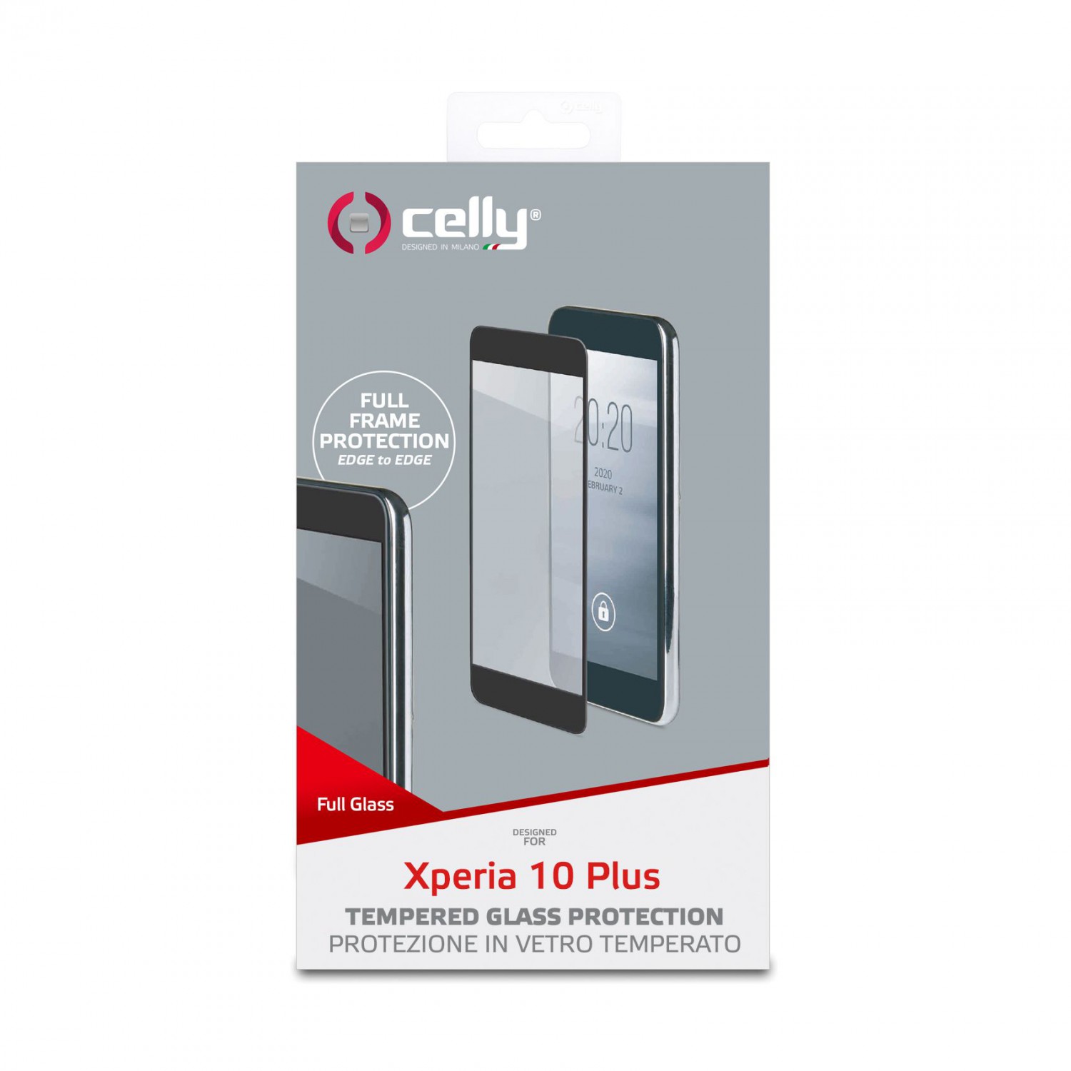 Ochranné tvrdené sklo CELLY Full Glass pre Sony Xperia 10 Plus, čierna