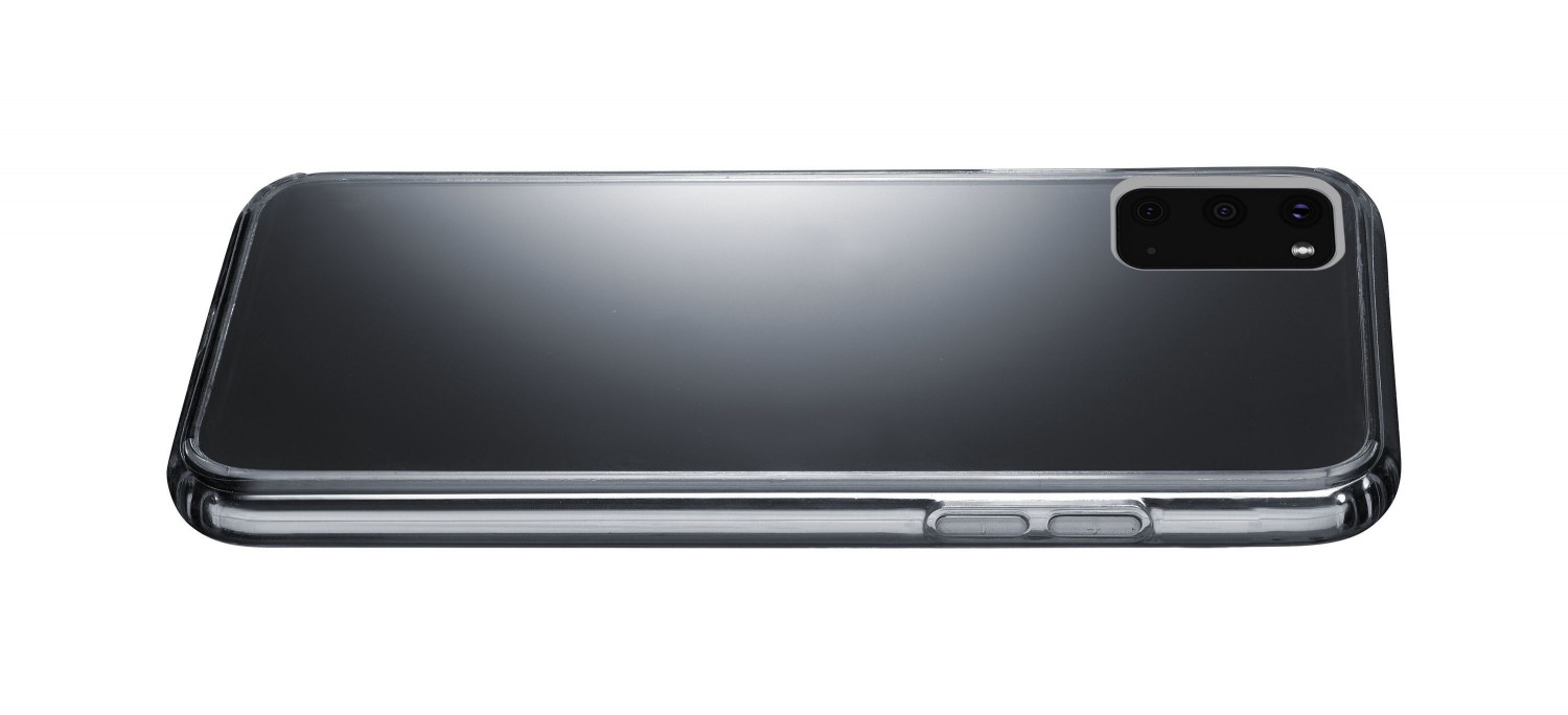 Zadný kryt s ochranným rámčekom CellularLine Clear Duo pre Samsung Galaxy S20, číra