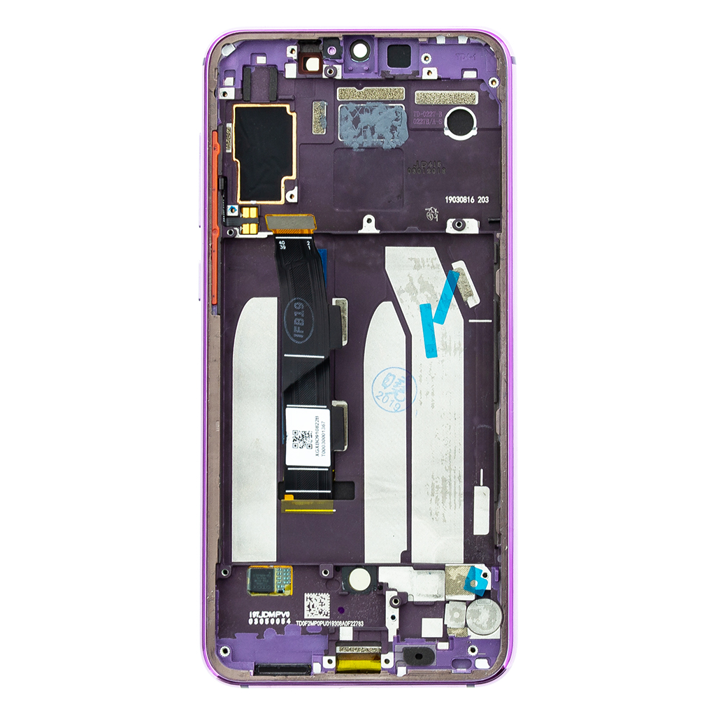 LCD + dotyk + predný kryt pre Xiaomi Mi 9 SE, purple