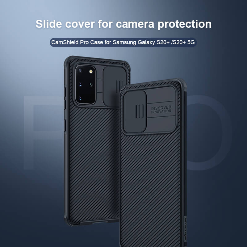 Zadný kryt Nillkin CamShield pre Samsung Galaxy S20 +, čierna