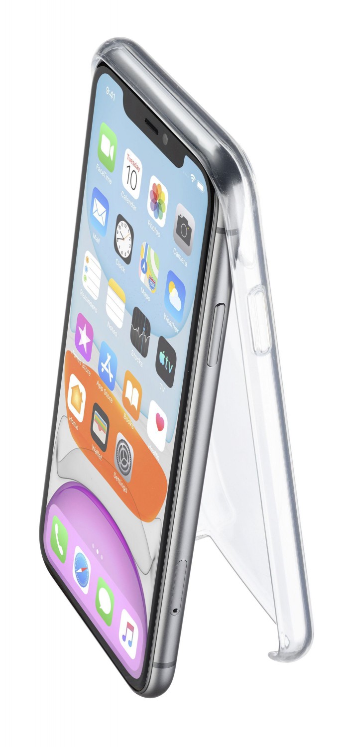 Zadný kryt CellularLine Pure pre Apple iPhone 11, transparentná