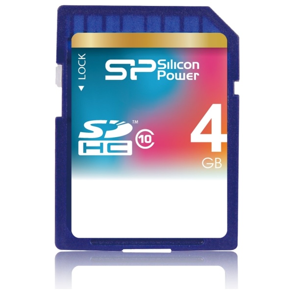 Silicon Power Paměťová karta SDHC Class 10, 4GB
