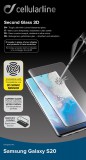 Ochranné tvrdené sklo pre CellularLine Glass pre Samsung Galaxy S20, čierna
