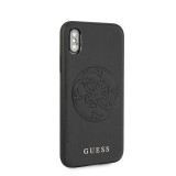 Guess Saffiano Zadní kryt GUHCPXRSSASBK pro Apple iPhone X/Xs black