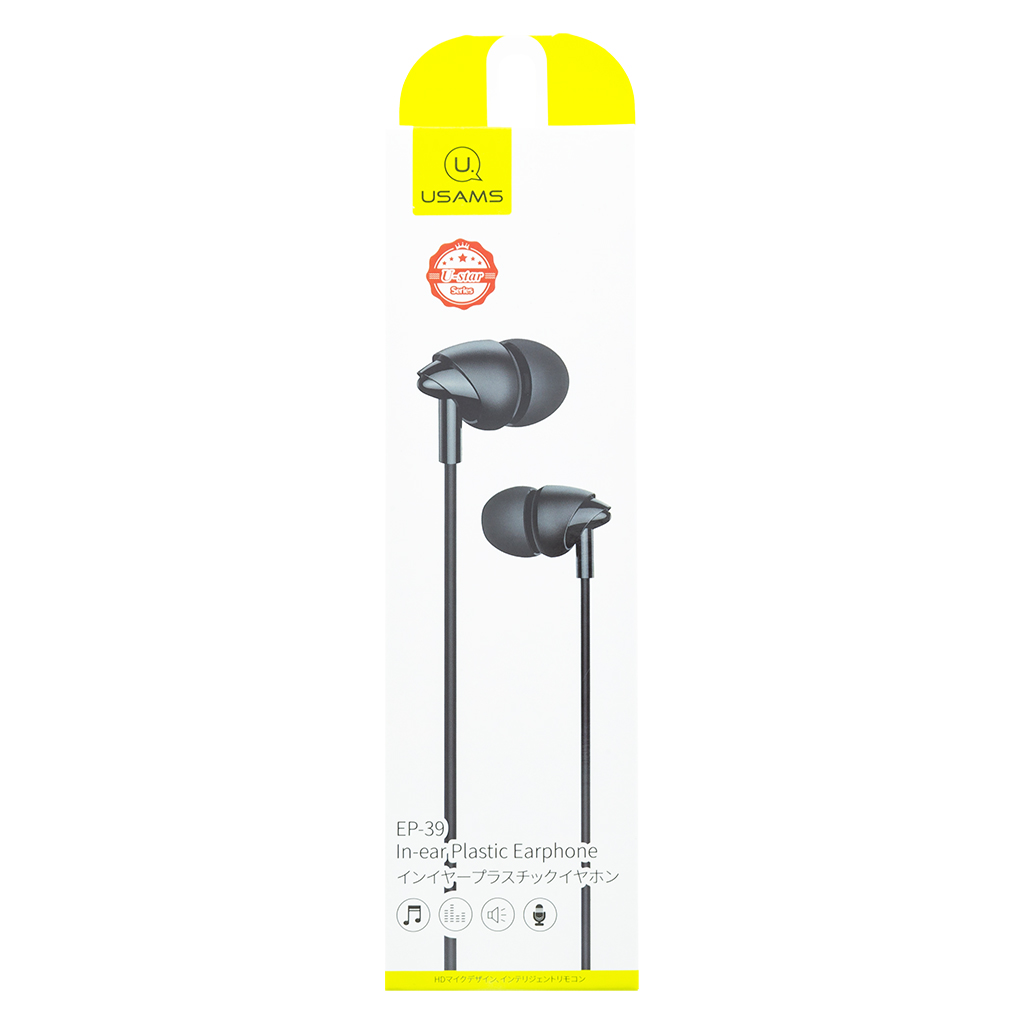 USAMS EP-39 In-Ear Stereo Headset 3,5mm black