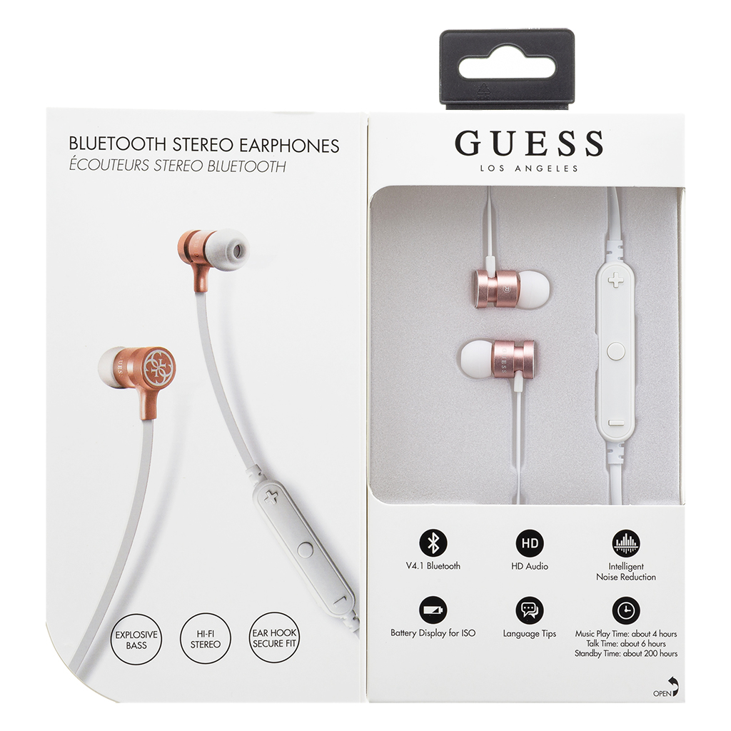 Guess Bluetooth Stereo Headset CGBTE05 white/pink