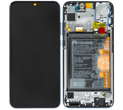 LCD + dotyk + predný kryt + batérie pre Honor 20 Lite, black (Service Pack)