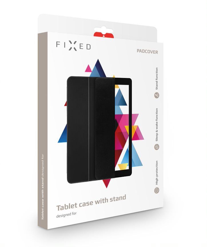 FIXED Padcover flipové pouzdro Apple iPad Mini 5 (2019)/Mini 4, temné šedé