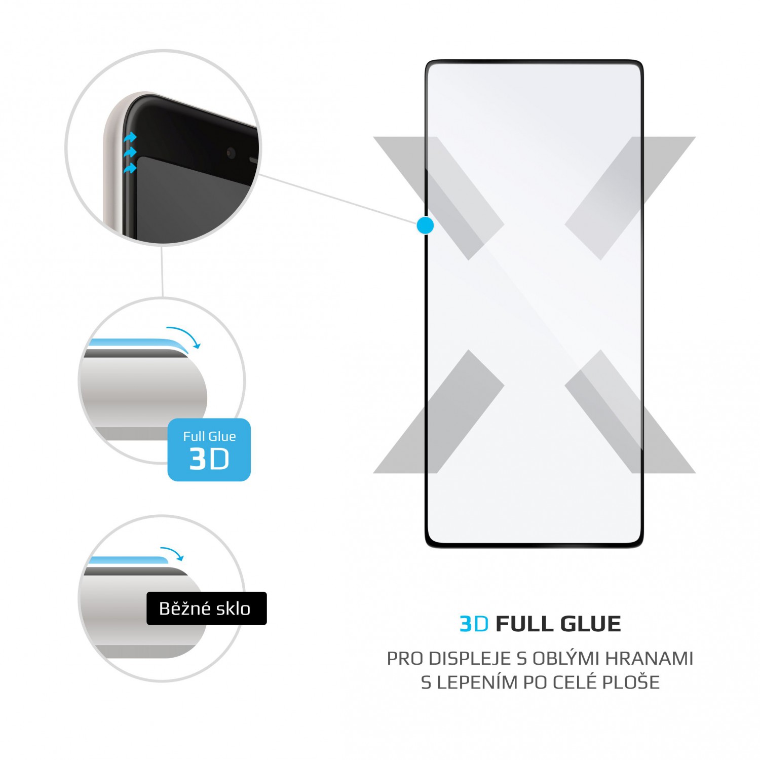 Ochranné tvrzené sklo FIXED 3D Full-Cover pro Samsung Galaxy S10 Lite, černá