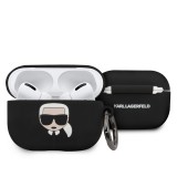 Karl Lagerfeld silikonový kryt pro Apple Airpods Pro blackle Airpods Pro, Black