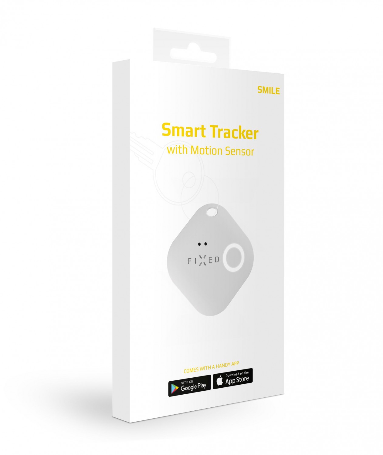 Smart tracker FIXED Smile s motion senzorem, bílý