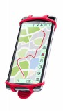Silikónový držiak CellularLine Bike Holder pre mobilné telefóny na riadidlá, červený