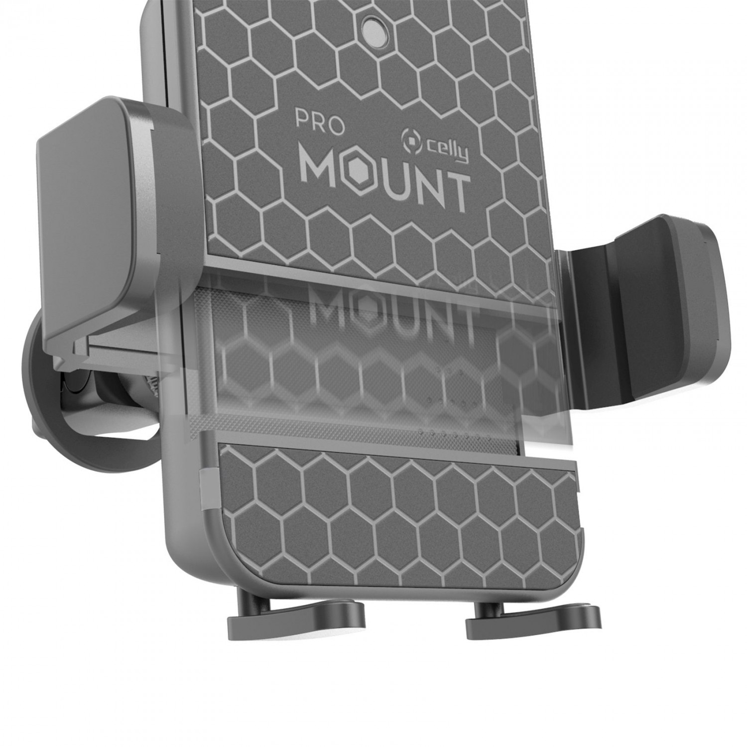 Univerzální držák mobilního telefonu s bezdrátovým nabíjením CELLY Mount Charge, černý