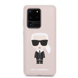 Karl Lagerfeld Full Body silikonový kryt KLHCS69SLFKPI Samsung Galaxy S20 Ultra pink
