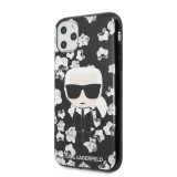 Karl Lagerfeld Flower kryt silikonový KLHCN58FLFBBK Apple iPhone 11 Pro black 