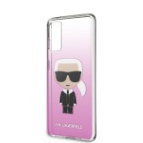 Karl Lagerfeld Degrade Zadní kryt KLHCS62TRDFKPI Samsung Galaxy S20 pink