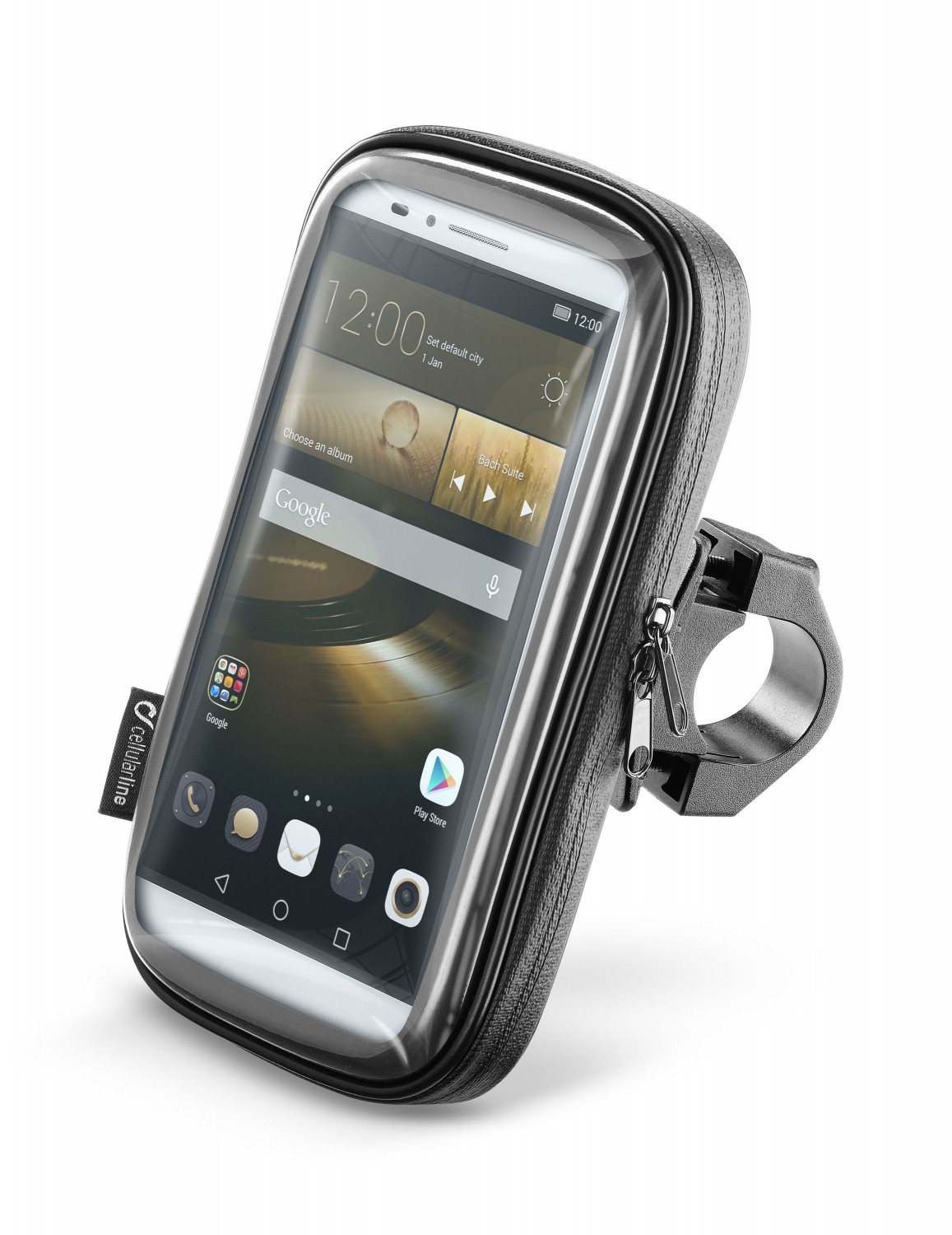 Voděodolné pouzdro Interphone SMART pro telefony 6.5", úchyt na řídítka, černé