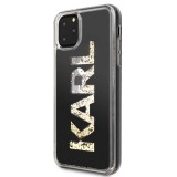 Karl Lagerfeld Glitter Zadní kryt KLHCN65KAGBK Apple iPhone 11 Pro Max black