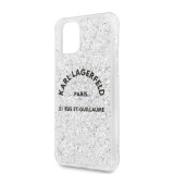 Karl Lagerfeld St.Guillaume Glitter kryt KLHCN65TRFGSL Apple iPhone 11 Pro Max silver